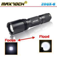 Maxtoch ZO6X-6 Cree XML T6 tamaño portátil ajustable Cree Led con zoom